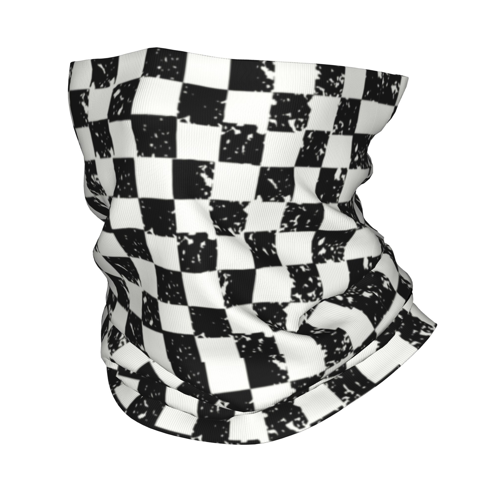 Cycling Headwear - Custom Retro Checkered Flag Winter Headband
