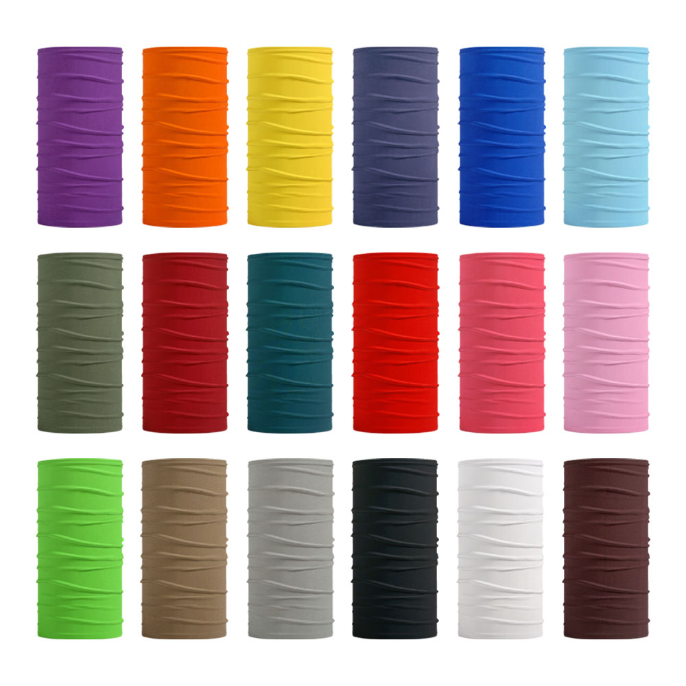 Cycling Headwear - Seamless Solid Color Bandanas Men Women