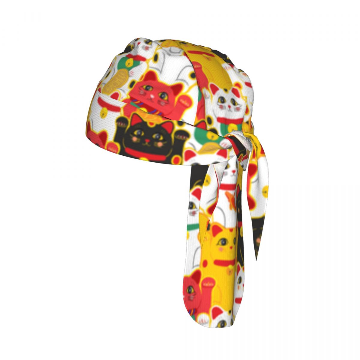 Cycling Headwear - Maneki Neko Cat Pattern Lucky Cats