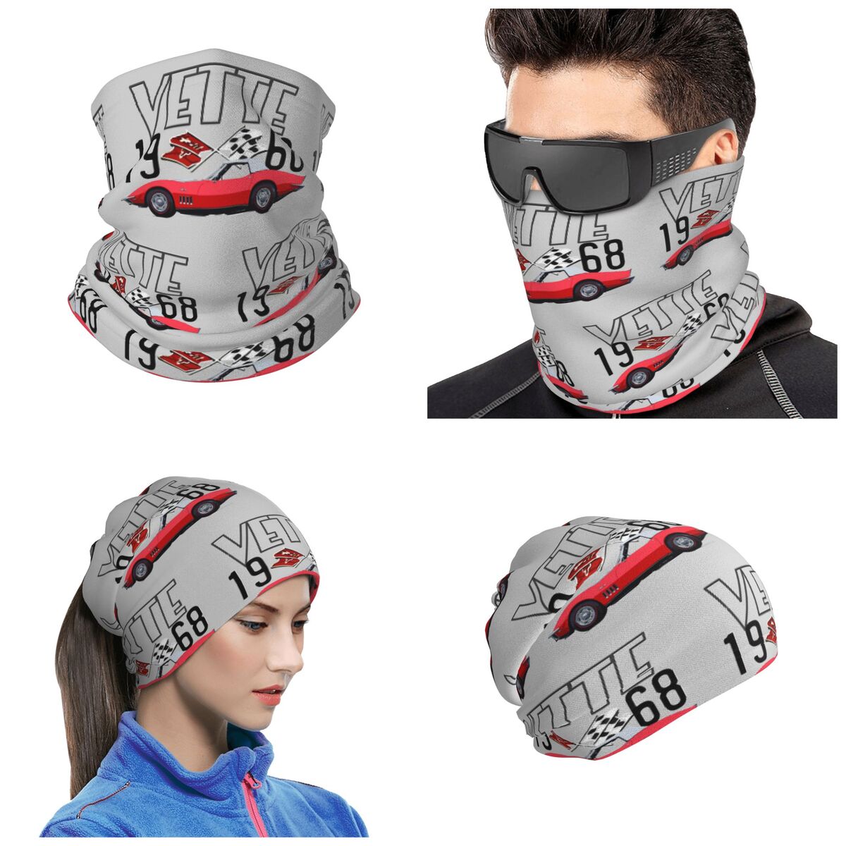 1968 Red Corvette C3 Convertib - огляд і ціна Cycling Headwear