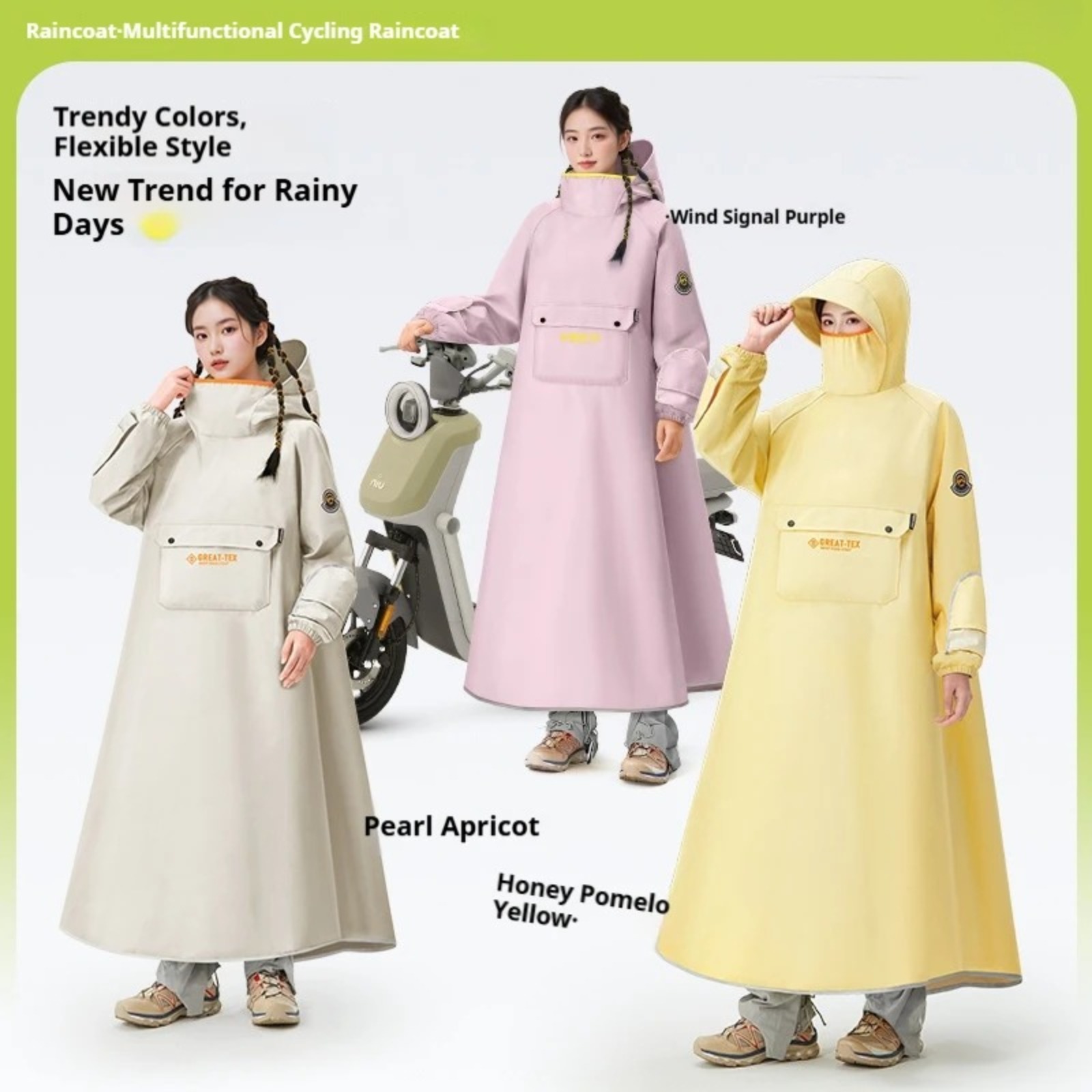Waterproof Rain Poncho Cycling - огляд і ціна Cycling Gear For Rain