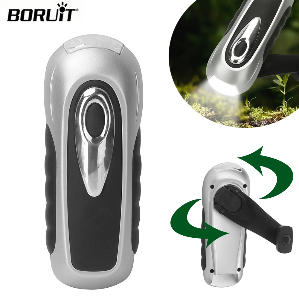 BORUIT LED Flashlight Hand Cra - огляд і ціна Cycling Low Gear