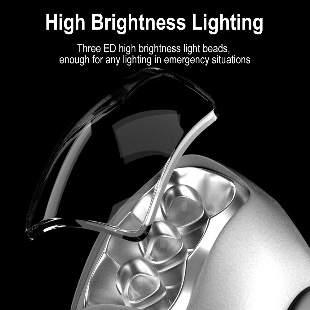 BORUIT LED Flashlight Hand Cra - огляд і ціна Cycling Low Gear