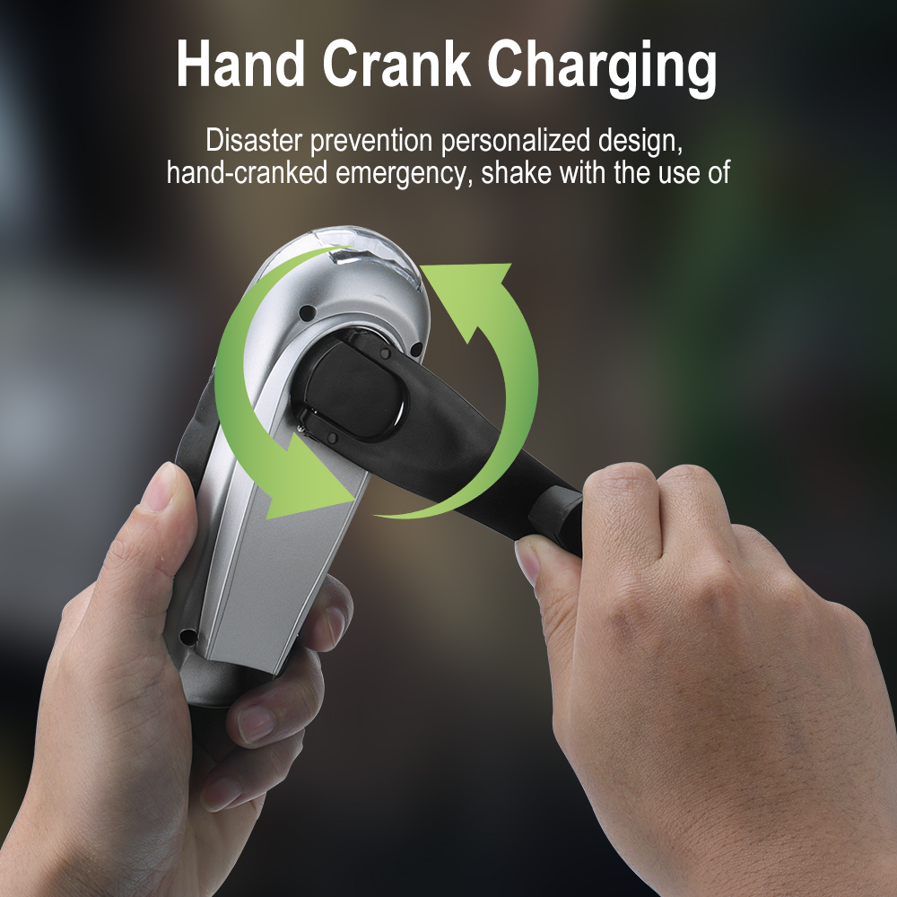 BORUIT LED Flashlight Hand Cra - огляд і ціна Cycling Low Gear