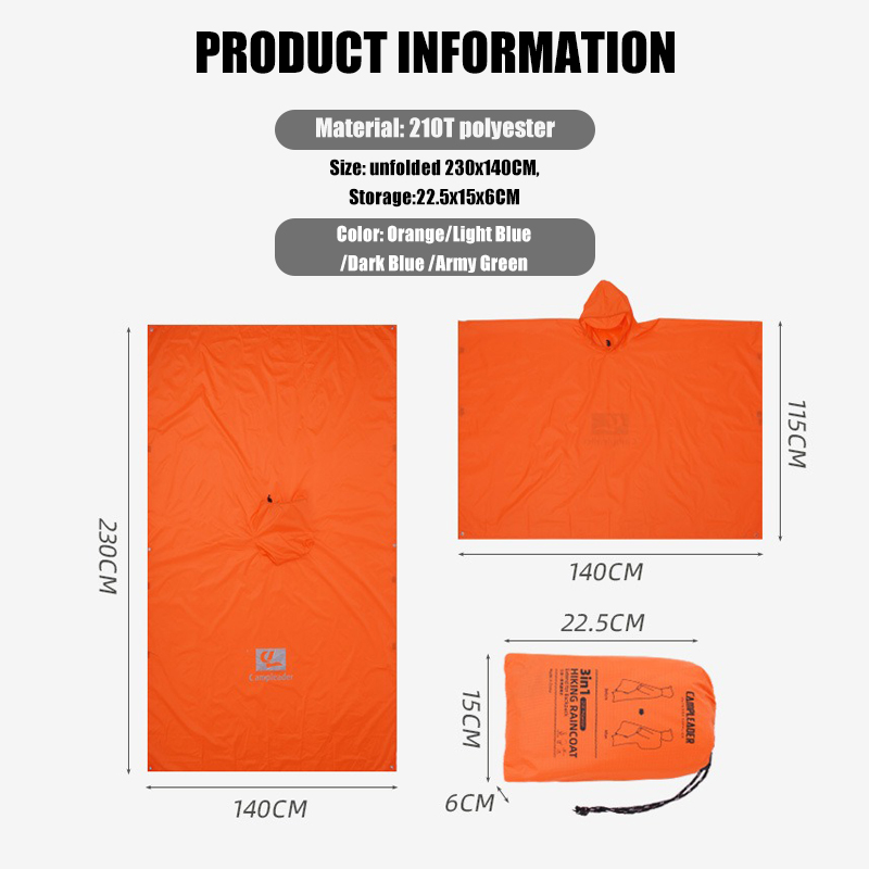 3-in-1 Lightweight Rain Poncho - огляд і ціна Cycling Gear For Rain
