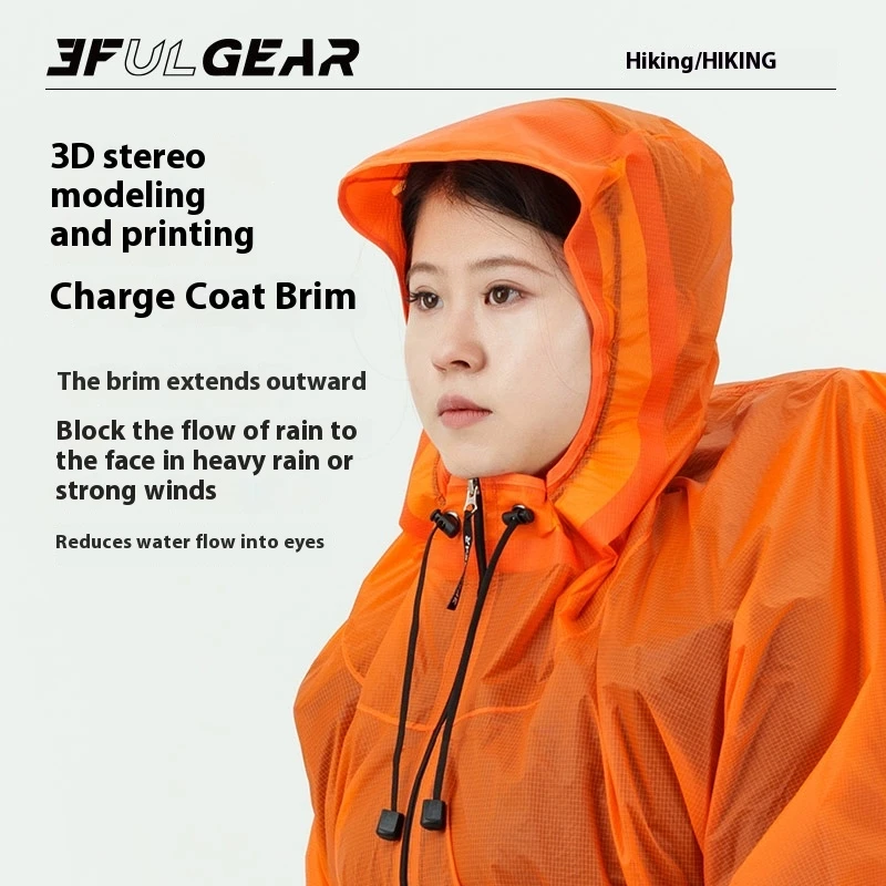 3F UL GEAR Zipper Raincoat 15D - огляд і ціна Cycling Gear For Rain