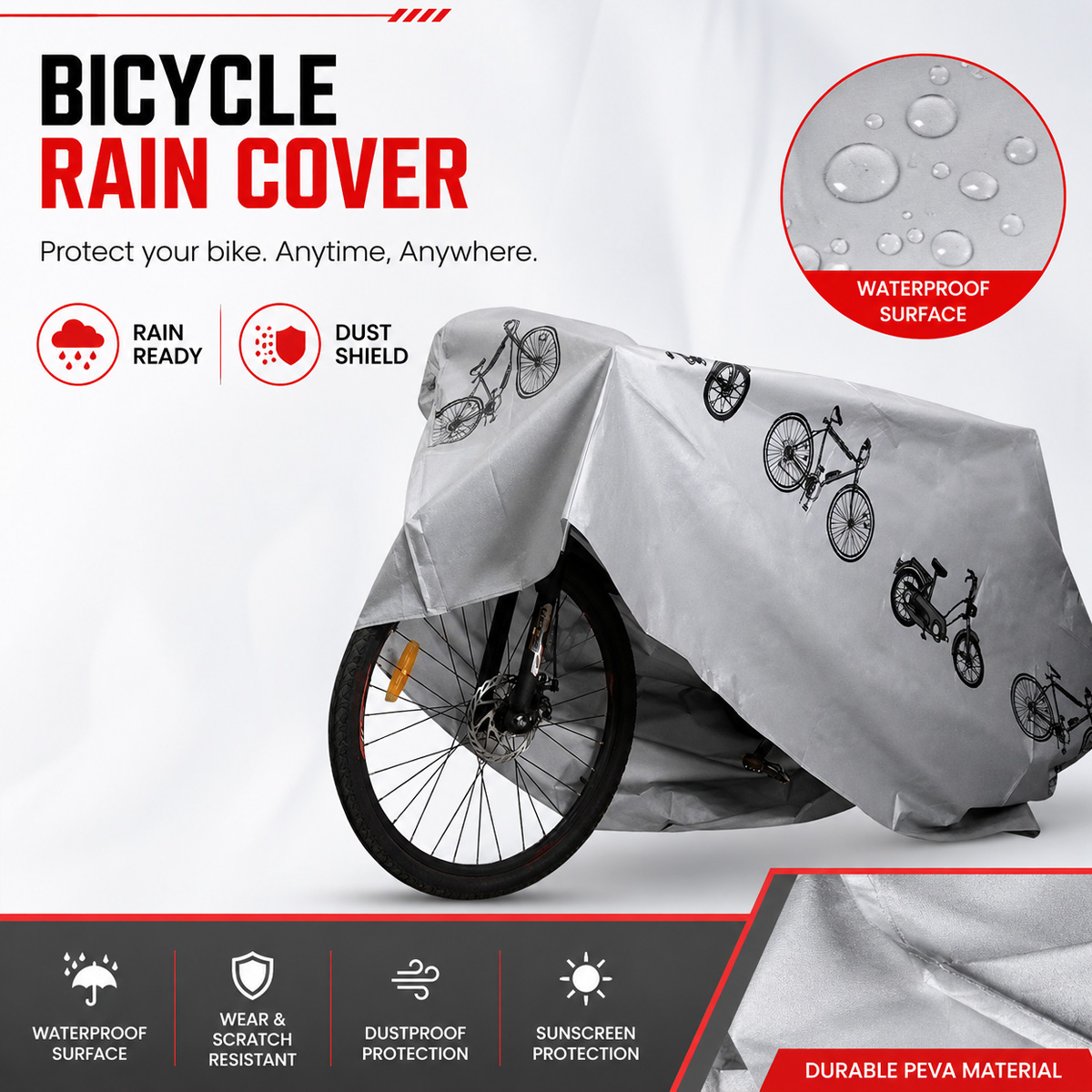 PINMOAP Universal Bicycle Rain - огляд і ціна Cycling Gear For Rain