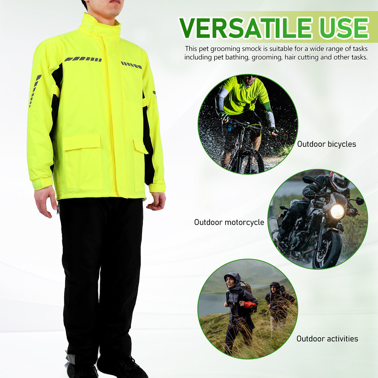 1Set Men Outdoor Cycling Rain  - огляд і ціна Cycling Gear For Rain